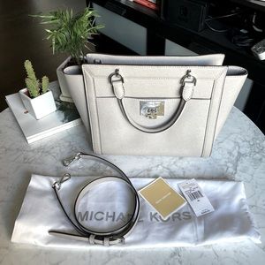COPY - Micheal Kors Tina Pearl Grey Satchel